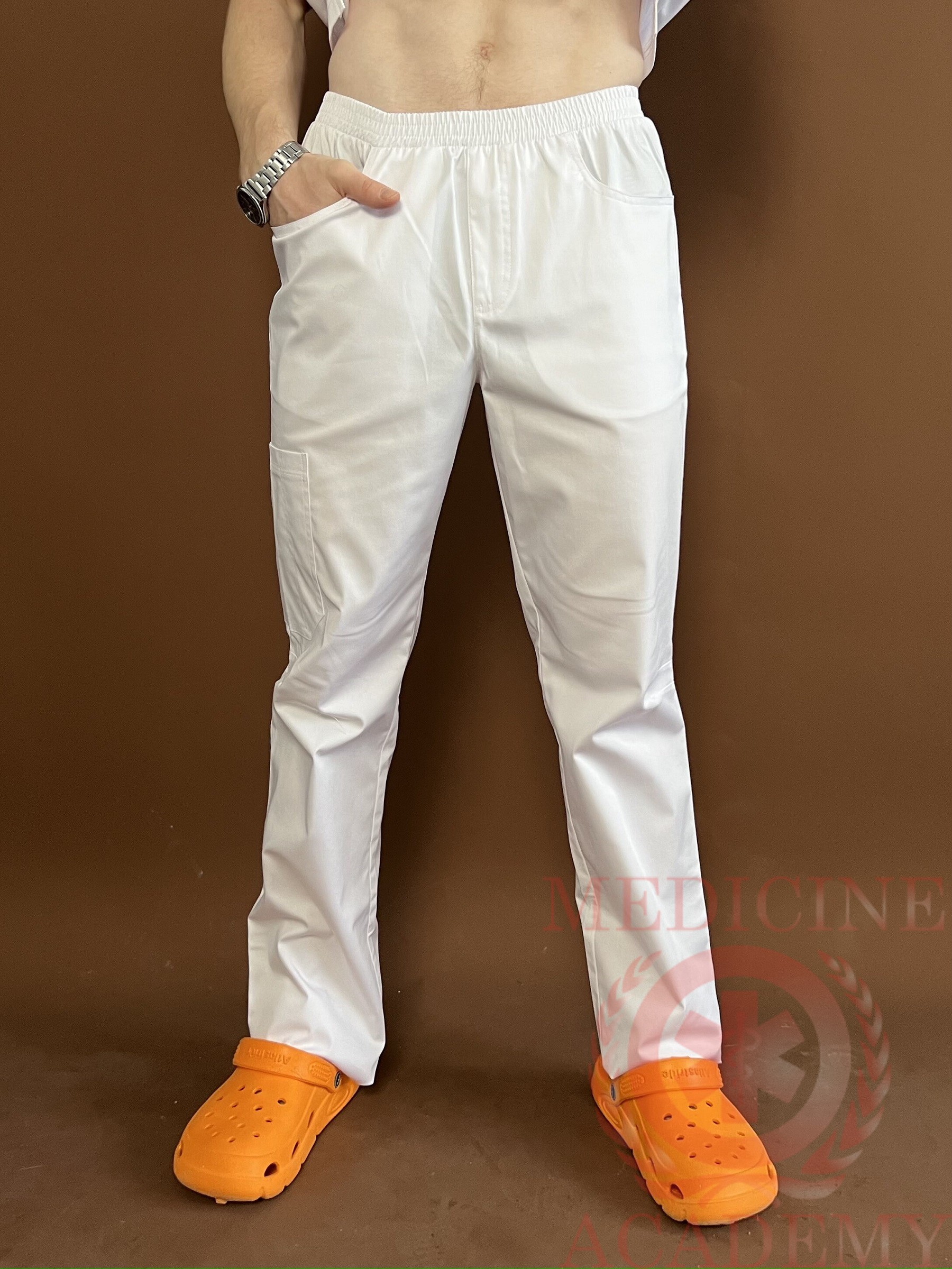 Брюки мужские белые 128 - Медицинская одежда